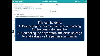 Course Permissions Error - NAU Academic Advising
