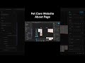 Pet Care Website About Page UI/UX design #webdesign #uiux #figma