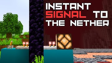 Redstone CIRCUITS - Transmitting Redstone Signal Through the Nether Portal | Tutorial