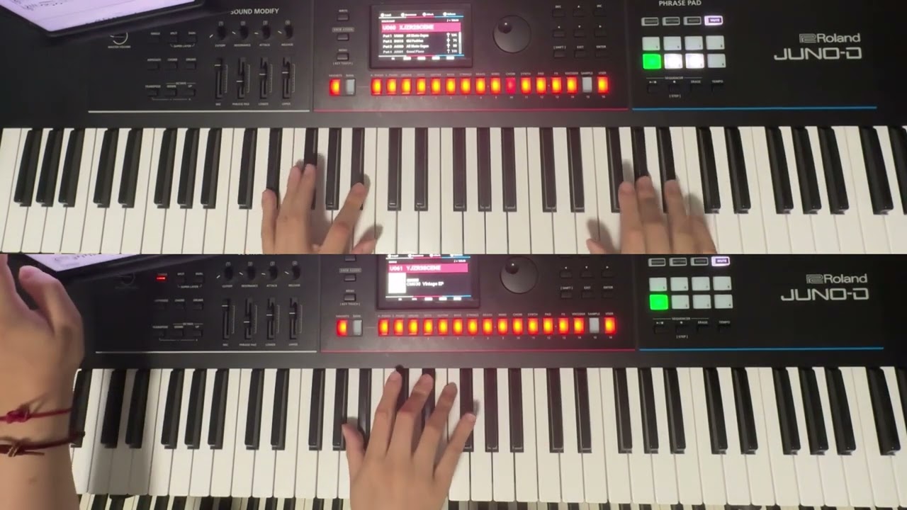 楽譜 YMO キーボードサンデイ 夕景イエスタデイ / Yuukei Yesterdayじん - Synth Keyboard Cover