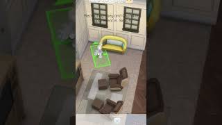 Creating Joey and Chandler's living room in Sims 4! #shorts