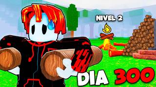 Sobreviví SIN COMBUSTIBLE (SOLO MADERA) en 99 NOCHES en el BOSQUE ROBLOX...