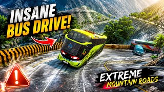 INSANE BUS DRIVE on EXTREME Mountain Roads! 🚌🔥😱😱😱 screenshot 2