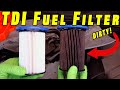 How To Install TDI Fuel Filter ~ Diesel Fuel Filter Change