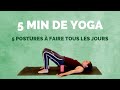 5 minutes de yoga  la maison  5 postures  faire tous les jours pour mieux se sentir 