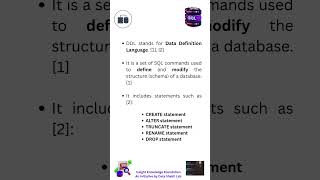 DDL in SQL explained simply. #SQL #DDL #sqlinterview