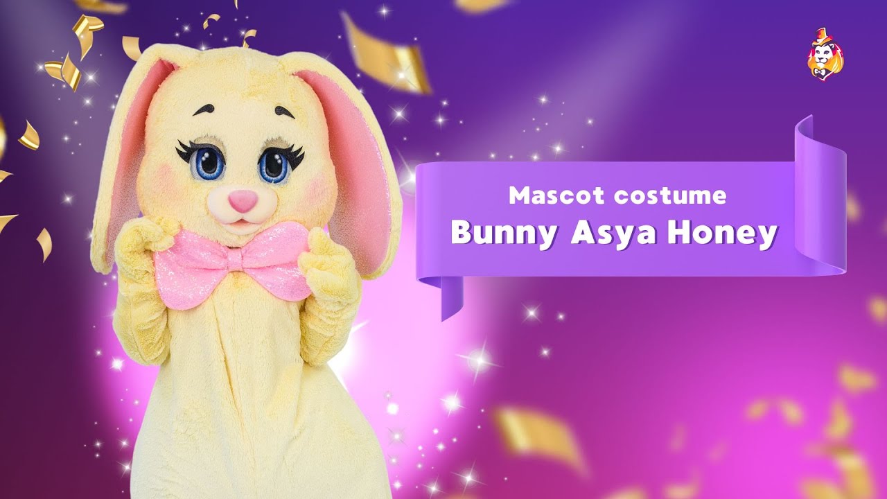 Bunny Asya Honey Mascot Costume - YouTube