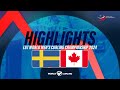 Gold medal game sweden  v canada  lgt world mens curling championship 2024  highlights