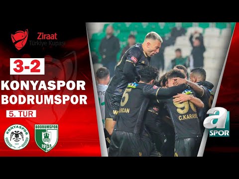 Konyaspor 3 - 2 Bodrumspor MAÇ ÖZETİ  (Ziraat Türkiye Kupası 5. Tur Maçı) 22.12.2022