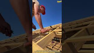 Nailing a Wooden Roof Frame