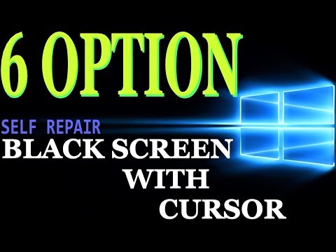 HOW TO FIX LAPTOP BLACK SCREEN WITH MOUSE CURSOR ONLY ?