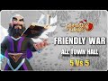 🔴 Live Coc FRIENDLY WAR 5 VS 5  | Coc Base Visit | Clash of Clans  | Redeem Code Giveaway