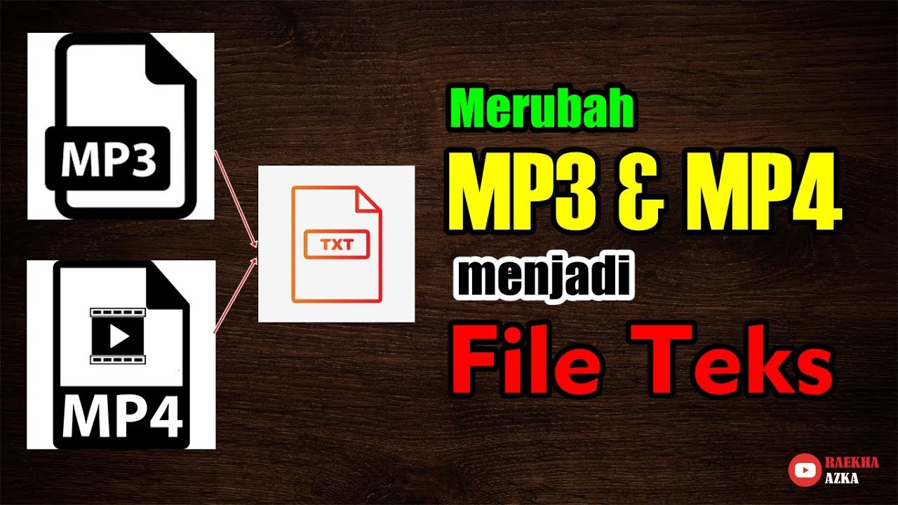 Merubah MP3/MP4 menjadi Teks Tutorial YouTube