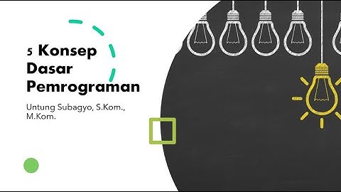 5 Konsep Bahasa Pemrograman