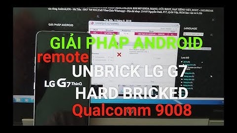 repair LG G7 G8 G8s G8x V35 V40 V50 V50s Hard bricked Qualcomm 9008 loop Fastboot no Download Mode