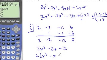 Solving Equations - intersection with polynomials