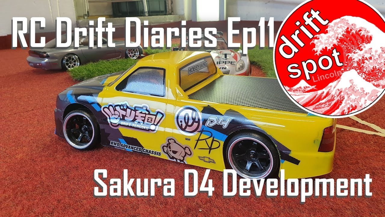 Sakura D4 Build Developments and Skids - RC Drift Diaries Ep11