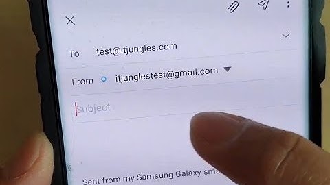 Galaxy S10 / S10+: How to Compose and Send an Email