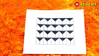 How to draw optical illussion with paper