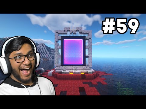 I FOUND BIGGEST RUINED PORTAL WHILE GOING BACK HOME IN MINECRAFT KHATARNAK GRAPHICS PART 59 !