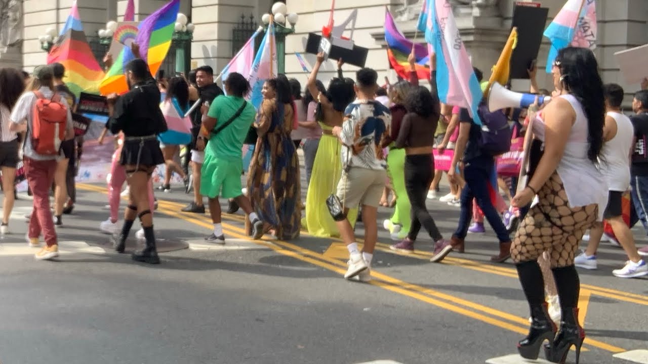 LGBTQ+ Pride month kicks off with protests, parades, parties - YouTube