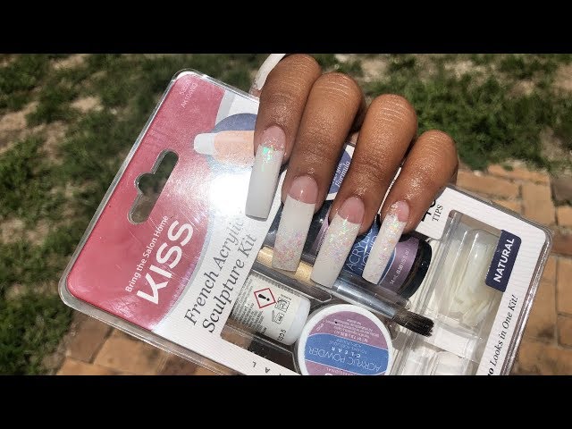 French Nails At Home Using Kiss Nail Kit | 9$ Nails At Home