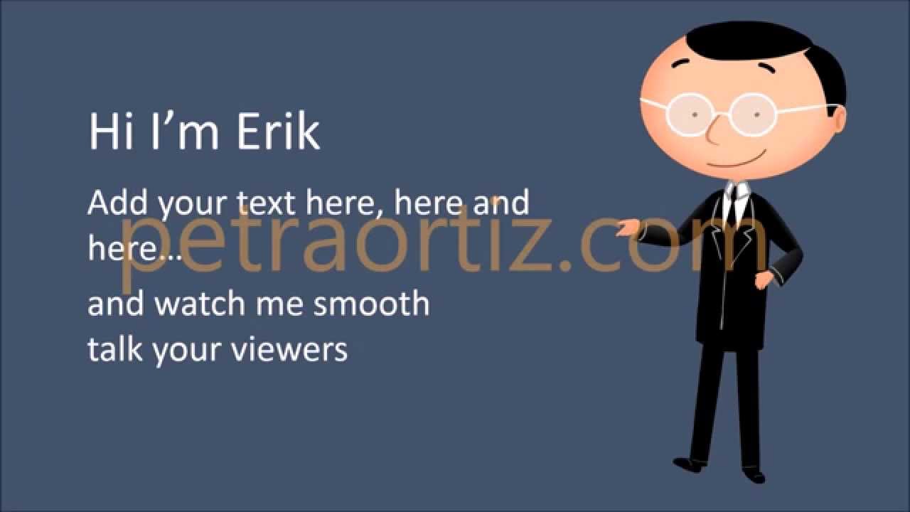 male presenter speaking video