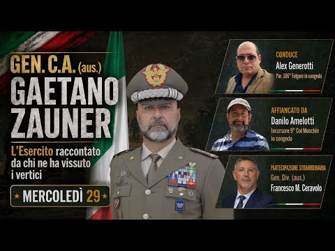 Generale Gaetano Zauner: una vita nell’Esercito, dall’Accademia, ai vertici della Forza Armata