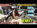 Honda Activa 125 bs7 2025 Downpayment And EMI Details l Honda Activa 125 bs7 price details l Activa