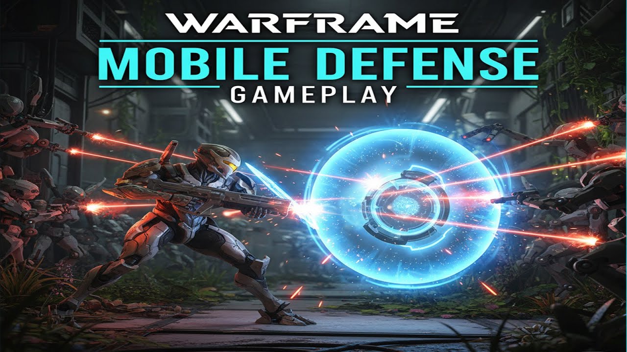 Warframe - Mobile Defense Gameplay
