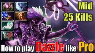 Maximizing Poison Touch & Weave: Dazzle Mid with Big Plays (25 Kills!) Dota 2 Gameplay 4K