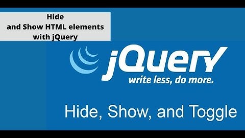 Hide, Show, & Toggle HTML elements with jQuery In Urdu / Hindi - Learncodeweb