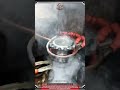 Induction hardening machine treating steel gear 5 kg During heat work