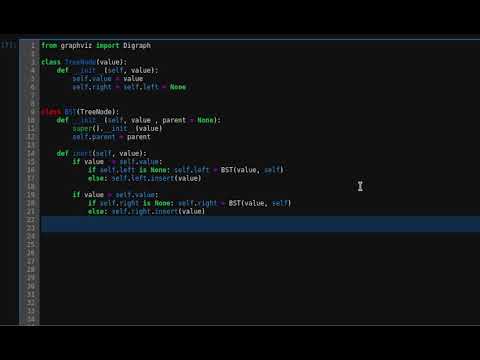 BST in python with visualization