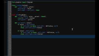 BST in python with visualization