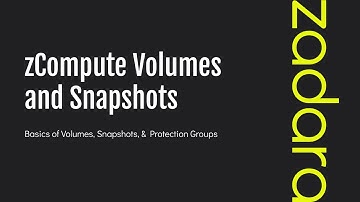 zCompute - 10 - Volumes and Snapshots