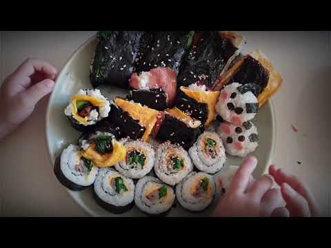 아이들이 좋아하는 초간단 접어먹는 김밥