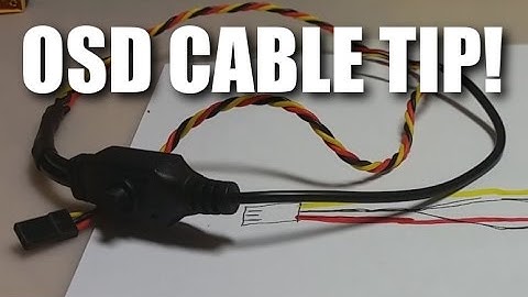 FPV Cam TIP - Connect OSD Cable to VTX - HS1177