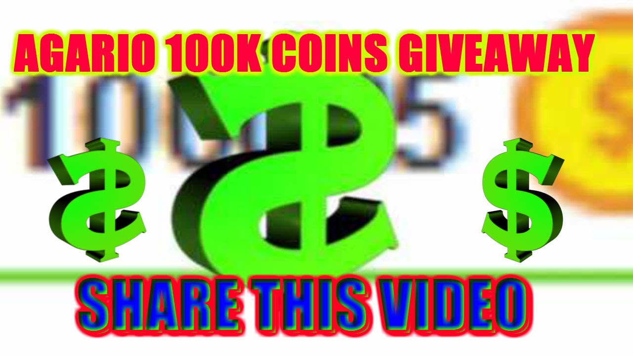 AGARIO 100000 COINS GIVEAWAY [1000 Subscribers Special]