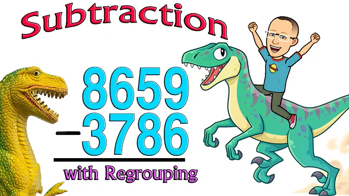 5 Digit Subtraction with Borrowing and Regrouping 🦖 Dinosaur Math🦕 DinoMath