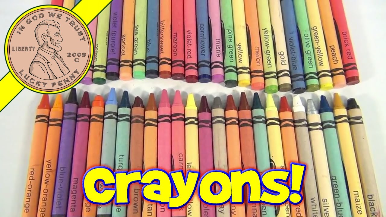 64 Crayons Color Order! Sort all the Crayola Crayons from the 64
