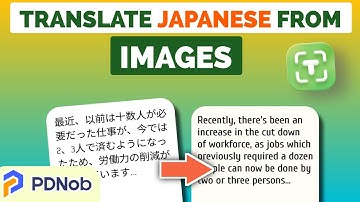 How to Translate Japanese from an Image | PDNob Image Translator