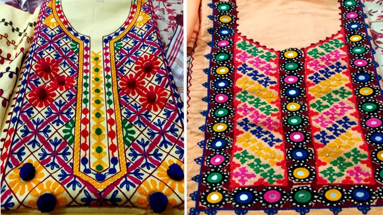 Multani Hand Work Karhai Traditional Suits For Order - YouTube