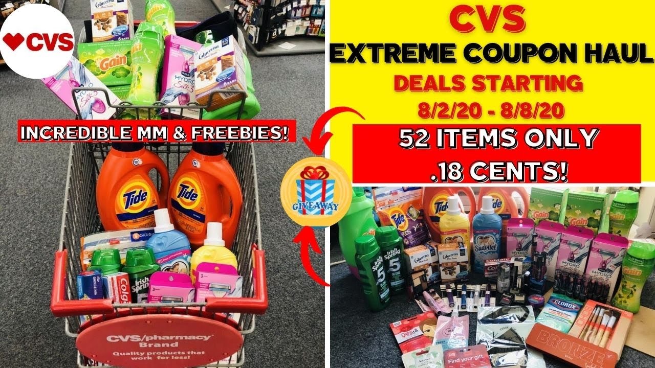 CVS EXTREME COUPON HAUL DEALS STARTING 8/2 | INCREDIBLE MM & FREEBIES | 52 ITEMS ONLY .18 CENTS