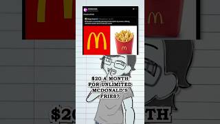 $20 a month for UNLIMITED #McDonalds fries? (Is fake news)