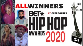 BET HIP HOP AWARDS 2020 WINNERS 👏🔥