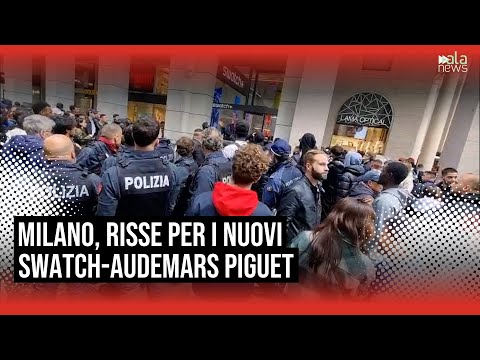 Video Milano, caos e risse per i nuovi Swatch-Audemars Piguet: Gente che scavalcava e nessun ordine