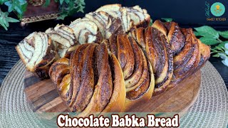 Chocolate Babka Bread Recipe | Braided Swirl Twisted chocolate Bread | Urdu Hindi screenshot 2