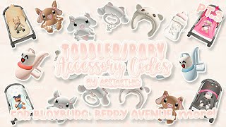 cute TODDLER BABY ACCESSORY CODES for Bloxburg & Berry Avenue PT.3! #roblox #aesthetic #bloxburg