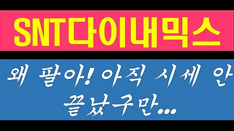 SNT다이내믹스 003570 장대양봉이라고 무조건 파냐? 아직 PBR 1배에 불과! 자주포도 전차도 잘 팔린다. 방산주 더 가는 겁니다.